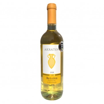 Retsina Akratos Papakonstantinou | Weißwein geharzt (0,75 l)