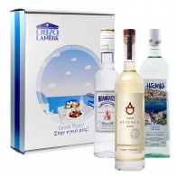 Tsipouro Geschenkset Greek Party! mit Idoniko, Babatzim, Tsililis Aged (3 x 0,2 l)