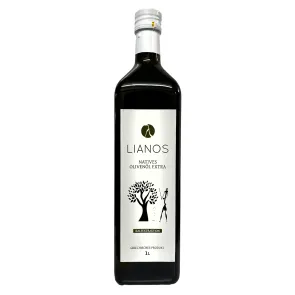Griechisches Olivenöl nativ extra LIANOS in der 1 Liter Glasflasche aus der Ölmühle Lianos auf dem Peloponnes