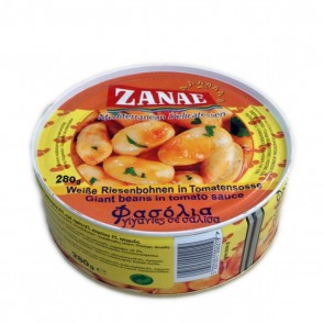 Weiße Dicke Bohnen Gigantes in Tomatensoße | Zanae (280 g)
