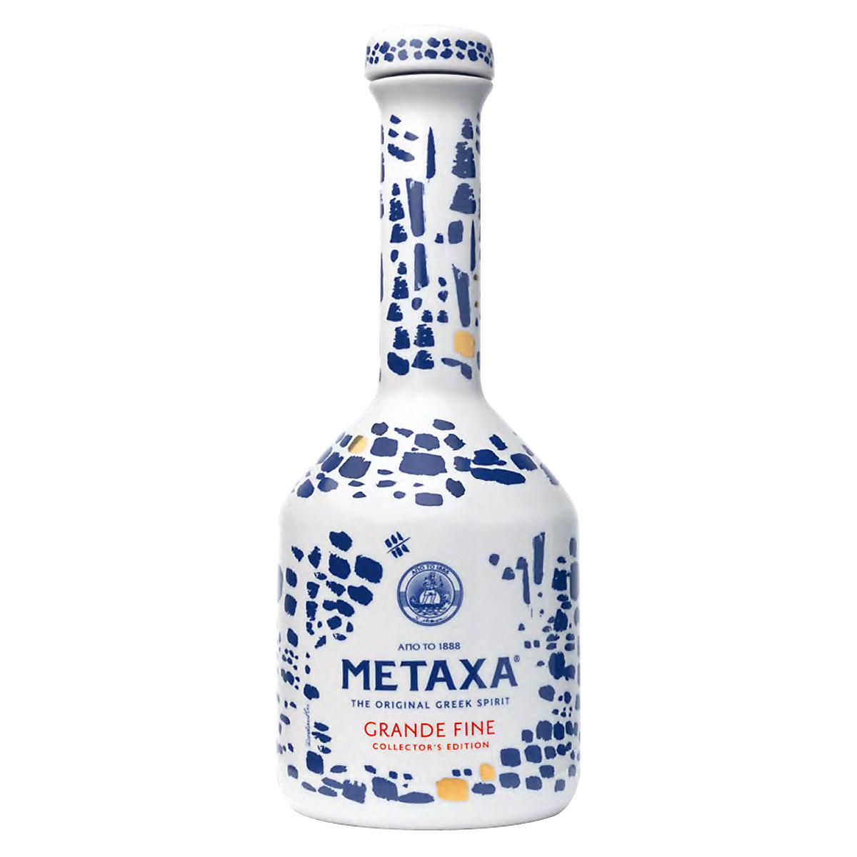 Metaxa Grande Fine Collectors Edition Keramik (0,7 l) plus Glas