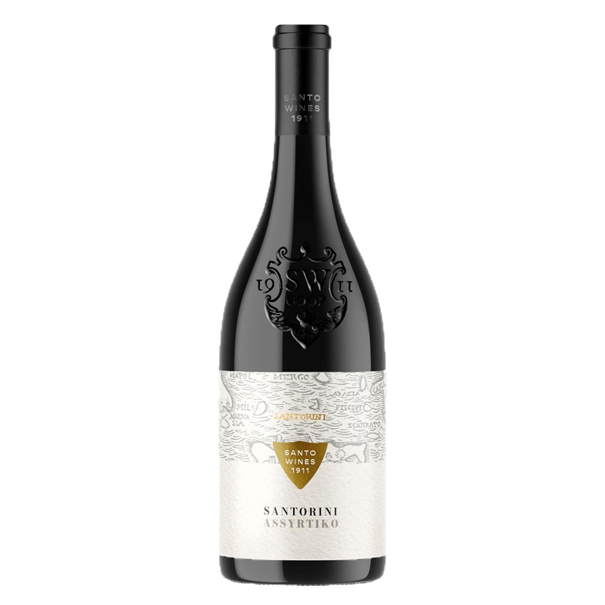 Santorini Assyrtiko Santo Wines | Weißwein trocken (0,75 l) g.U. Santorini